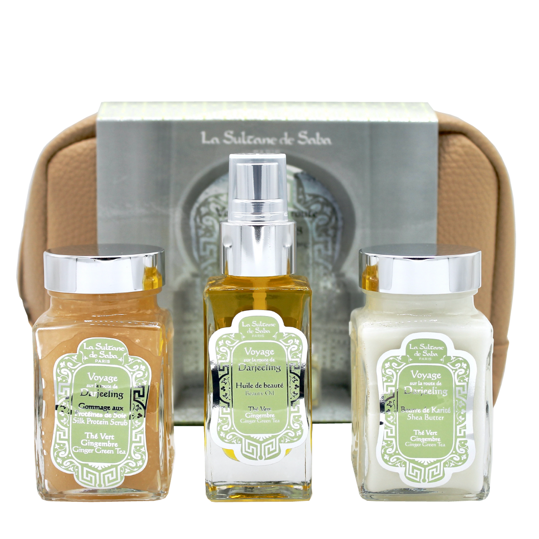 Darjeeling Green Tea Ginger Gift Pouch Set