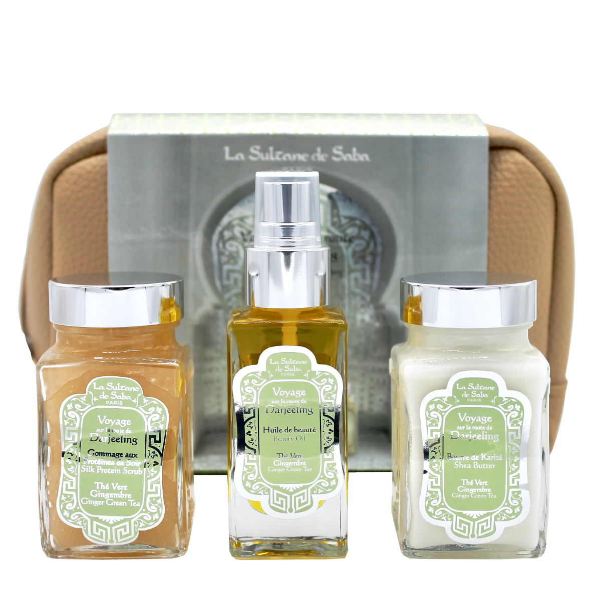 Darjeeling Green Tea Ginger Gift Pouch Set